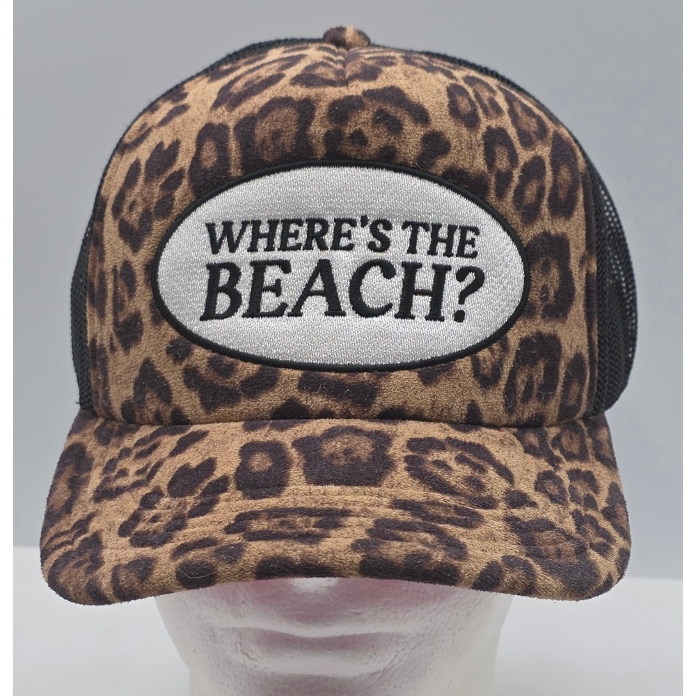 Bioworld Jersey Shore Trucker Hat Leopard Pink Snapback Mesh Cap NWOT Snooki